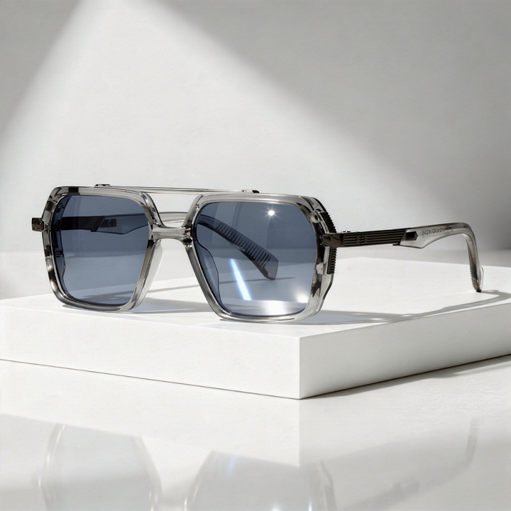 Men's Square Aviator Sunglasses with UV400