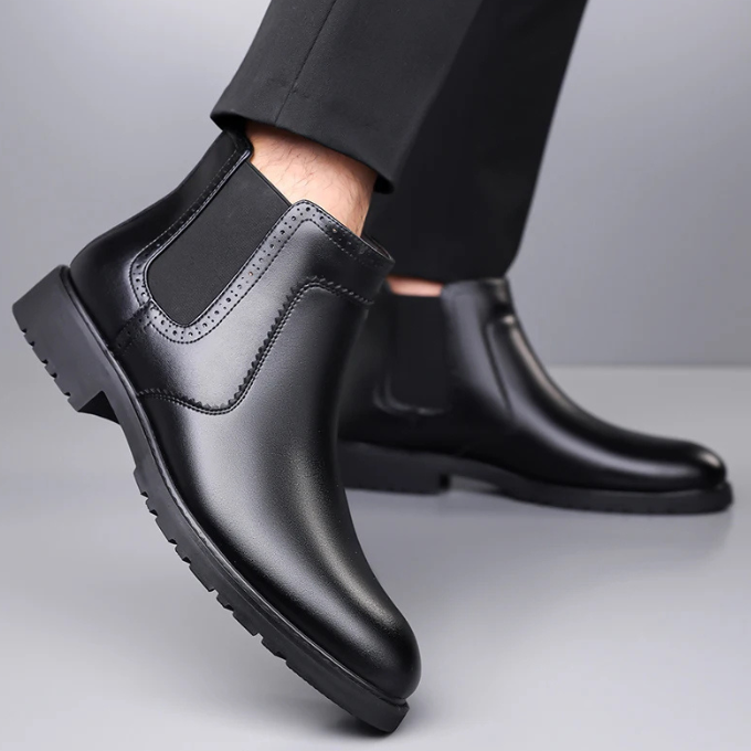 Men’s Leather Chelsea Boots – Smart Comfort