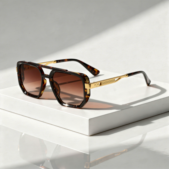 Men's UV400 Oversized Square Sunglasses