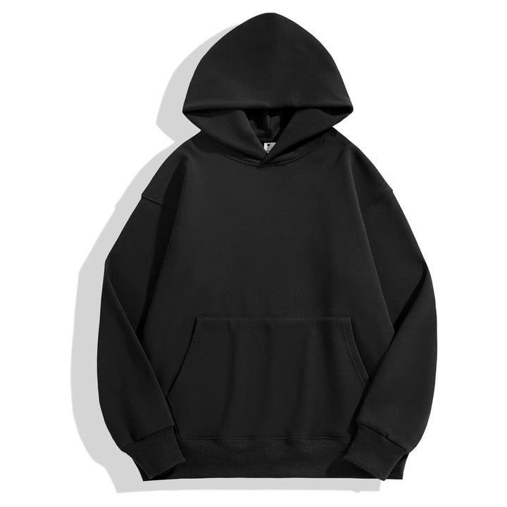 Heavyweight Cotton & Velvet Hoodie-HighTouch