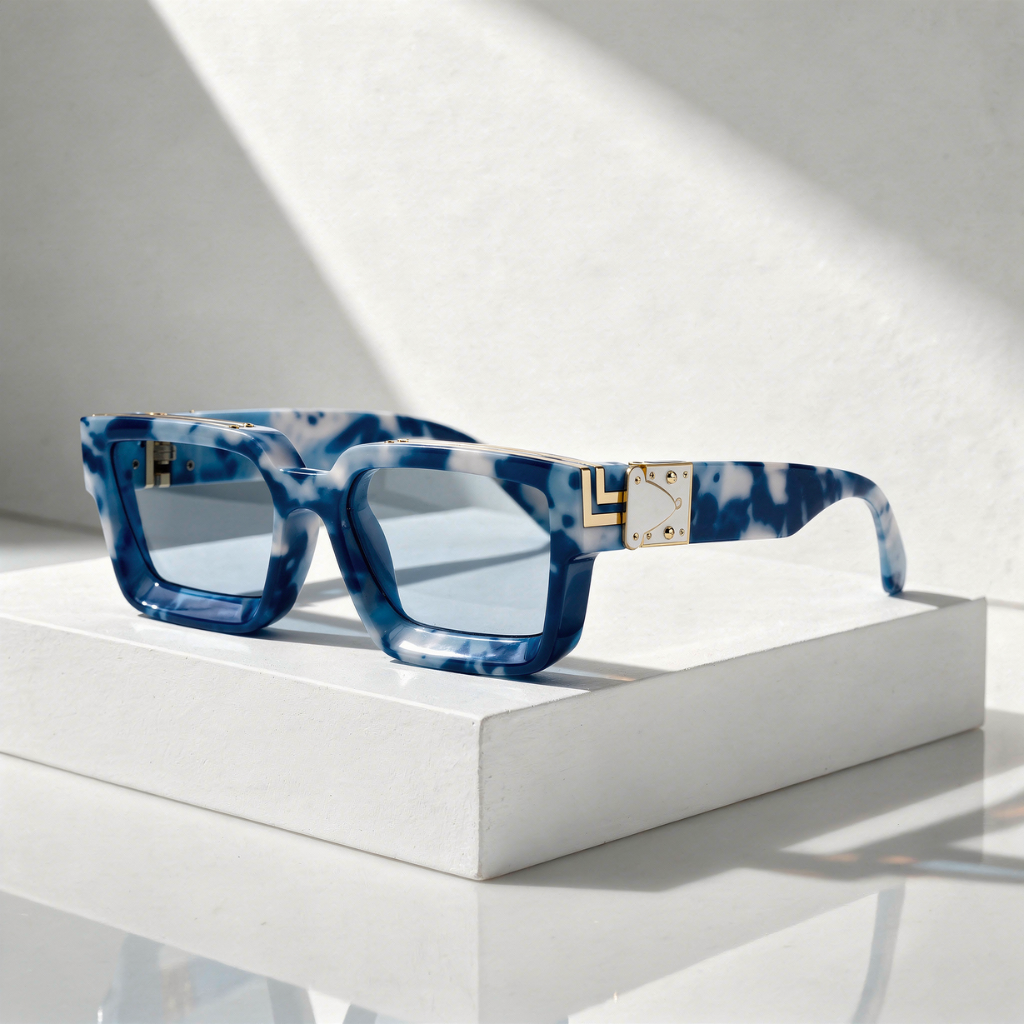 Men's Square Sunglasses with UV400 Protection
