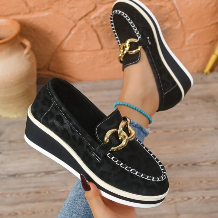 Women's Leather Orthopedic Loafers – Cushioned Comfort