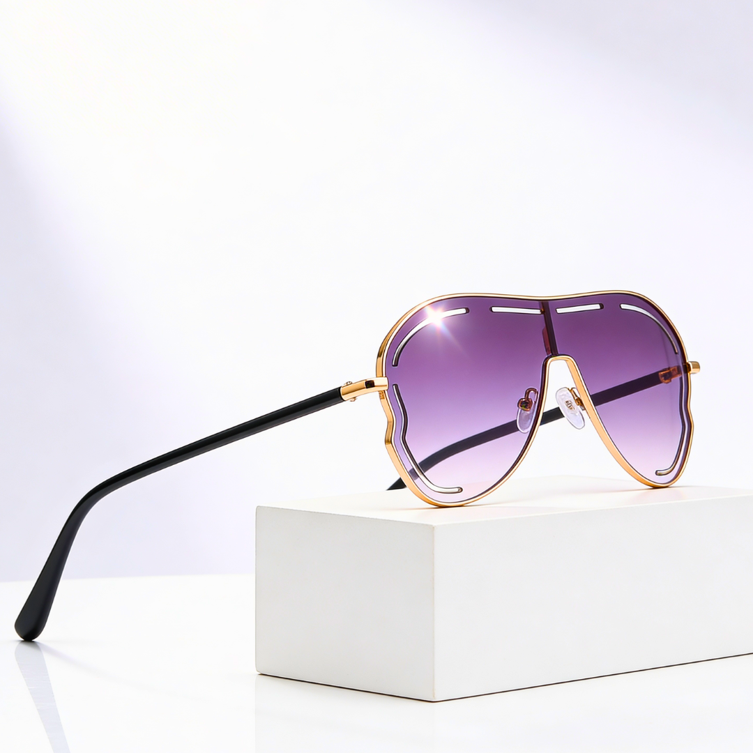 Women's Oversized UV400 Aviator Sunglasses – Gradient