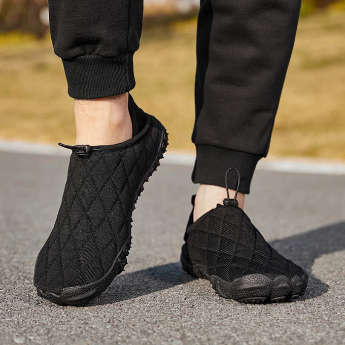 Men’s Quilted Walking Shoes – Lightweight & Warm