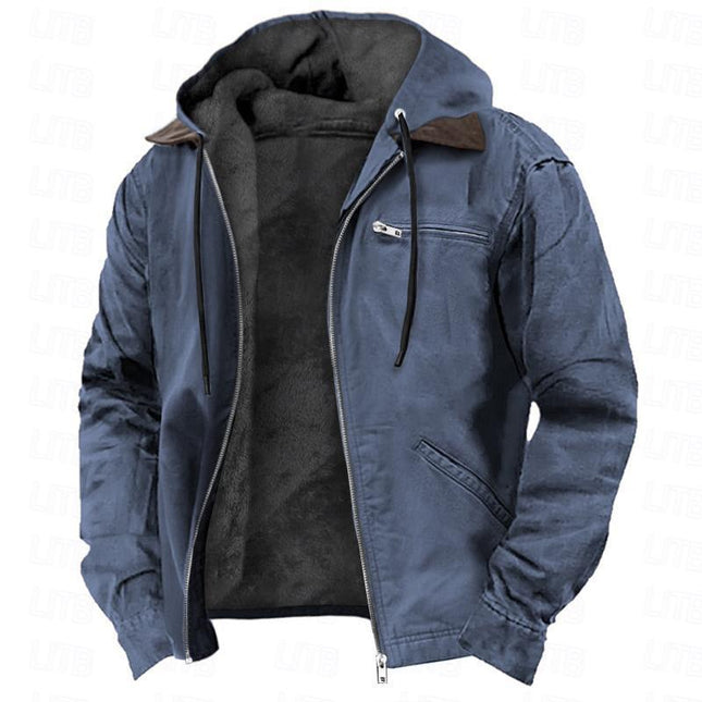 Men’s Winter Hooded Fleece Jacket