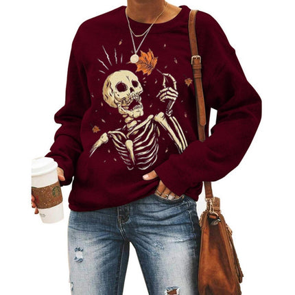 Women’s Halloween Graphic Crew Neck Sweatshirt