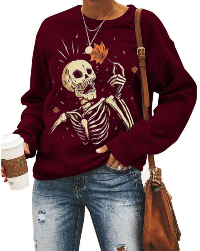 Women’s Halloween Graphic Crew Neck Sweatshirt