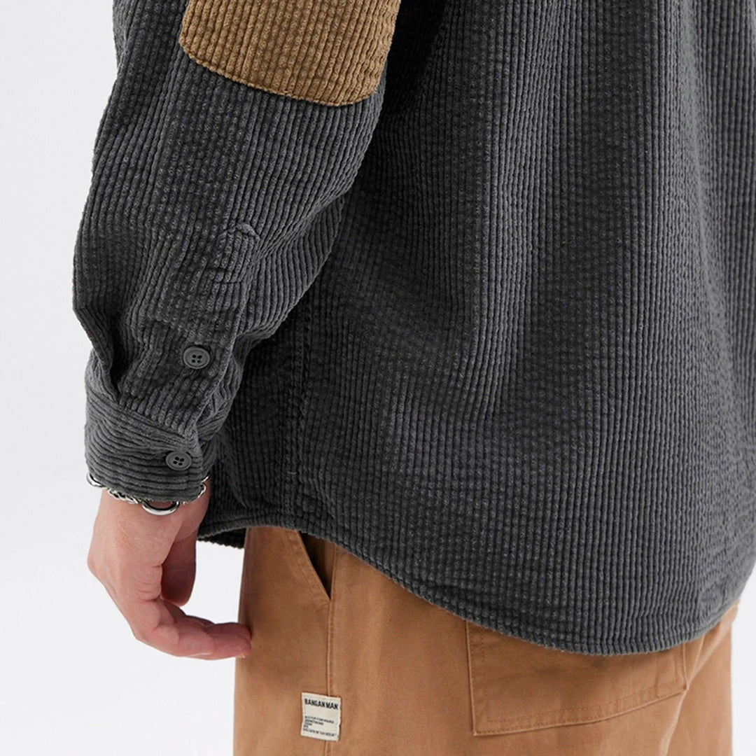 Men's Corduroy Button-Up Shirt – Relaxed Fit