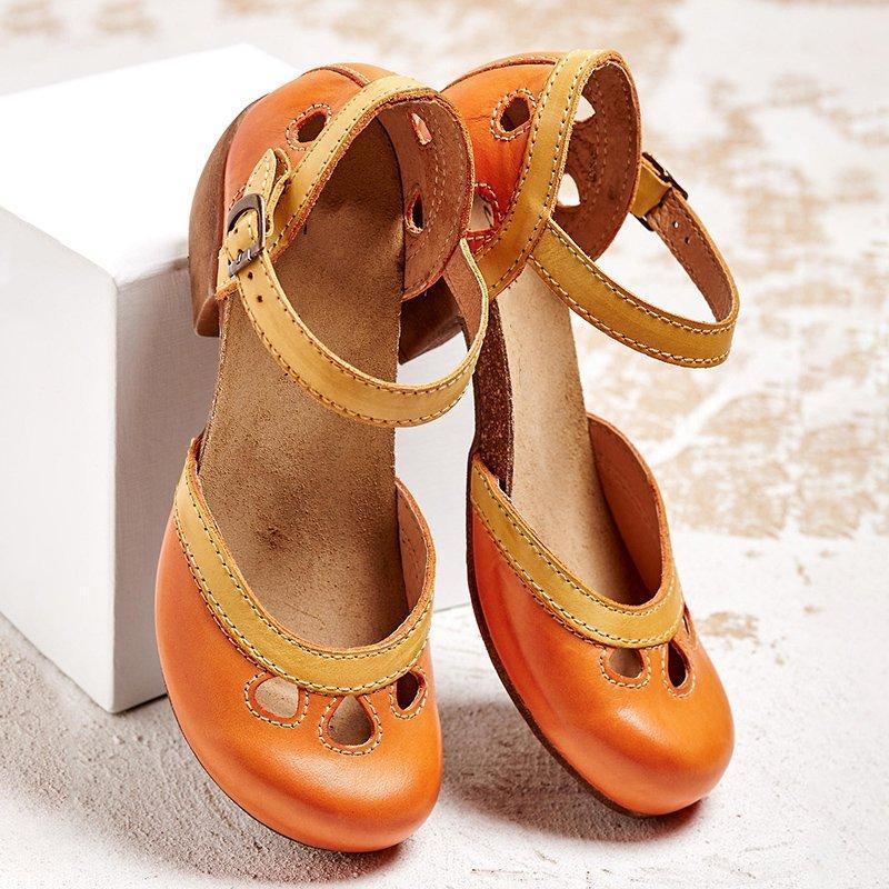 Comfortable Orthopedic Sandals with Low Heel-HighTouch