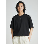 Cool Solid Color Inner Wear – Round Neck Bottoming Shirt-HighTouch