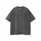 Women's Distressed Cotton Wool T-Shirt – Loose Fit Batik Style-HighTouch