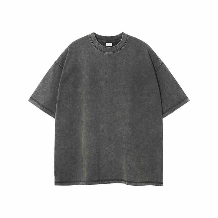 Women's Distressed Cotton Wool T-Shirt – Loose Fit Batik Style-HighTouch