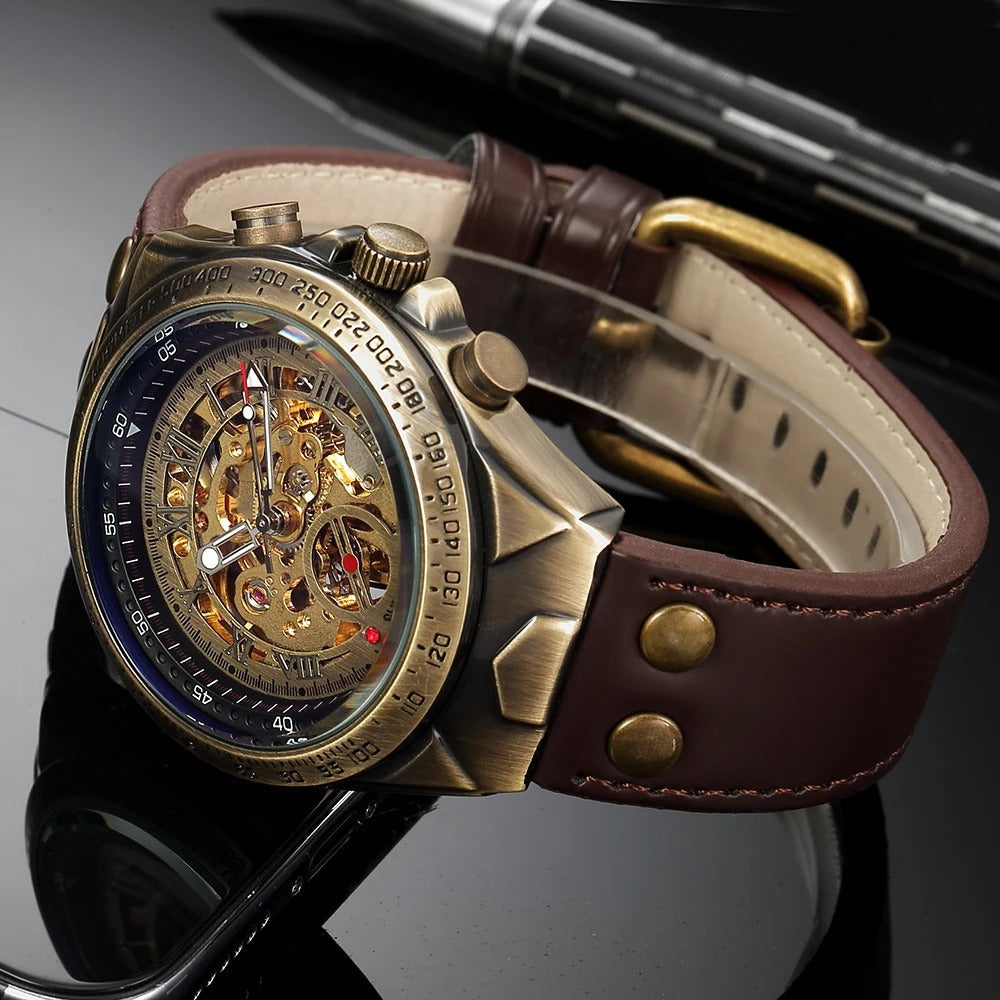 Forge & Gear Timepiece - Rugged Industrial Mechanical Men's Watch
