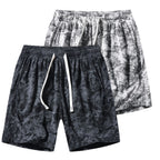 Men’s Corduroy Camo Athletic Shorts – High-Waist Summer Middle Pants