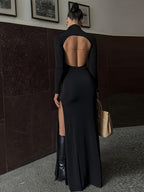 Women’s Flattering Midi Dress-HighTouch
