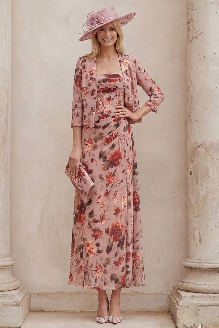 Hightouch | 2 Piece Floral Mother of Bride Jacket Dress