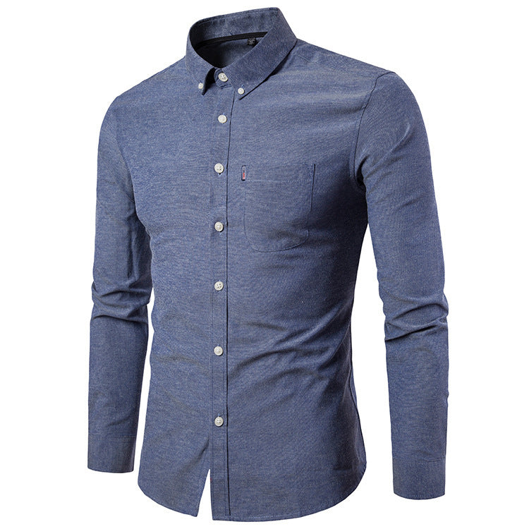 Casual long-sleeved Cotton shirt-HighTouch
