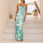 Summer Women's Printed Sleeveless Vest Camisole Sexy Slim Hip Dress-HighTouch