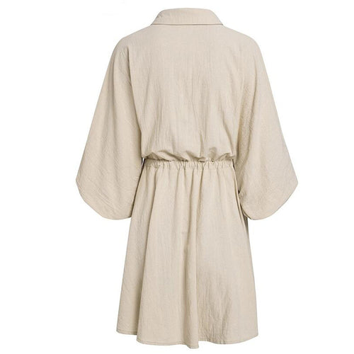 Cotton & Linen Dress – Breathable Natural Fiber Essential-HighTouch