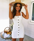 Cotton & Linen Dress – Natural Hemp Blend Fabric-HighTouch