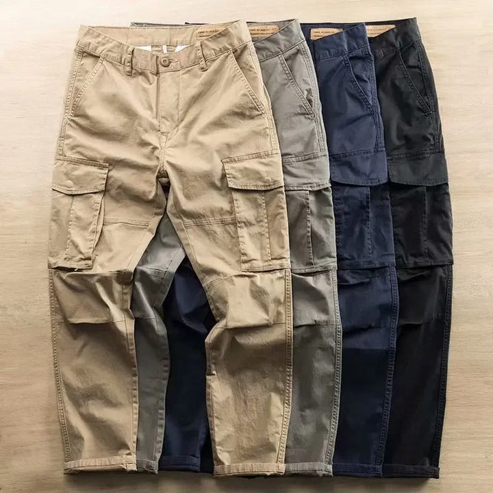 Men's Cargo Pants – Cotton Twill Tapered Fit