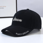 Korean Version Fashion Letter Embroidery Sun-Proof Peaked Cap-HighTouch