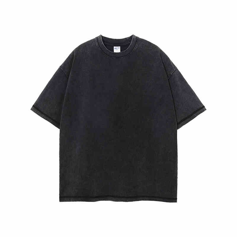 Women's Distressed Cotton Wool T-Shirt – Loose Fit Batik Style-HighTouch