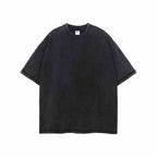 Women's Distressed Cotton Wool T-Shirt – Loose Fit Batik Style-HighTouch