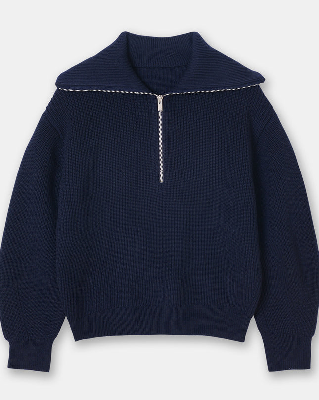 Casual Wool Blend Knit Sweater – Soft Crew Neck Pullover