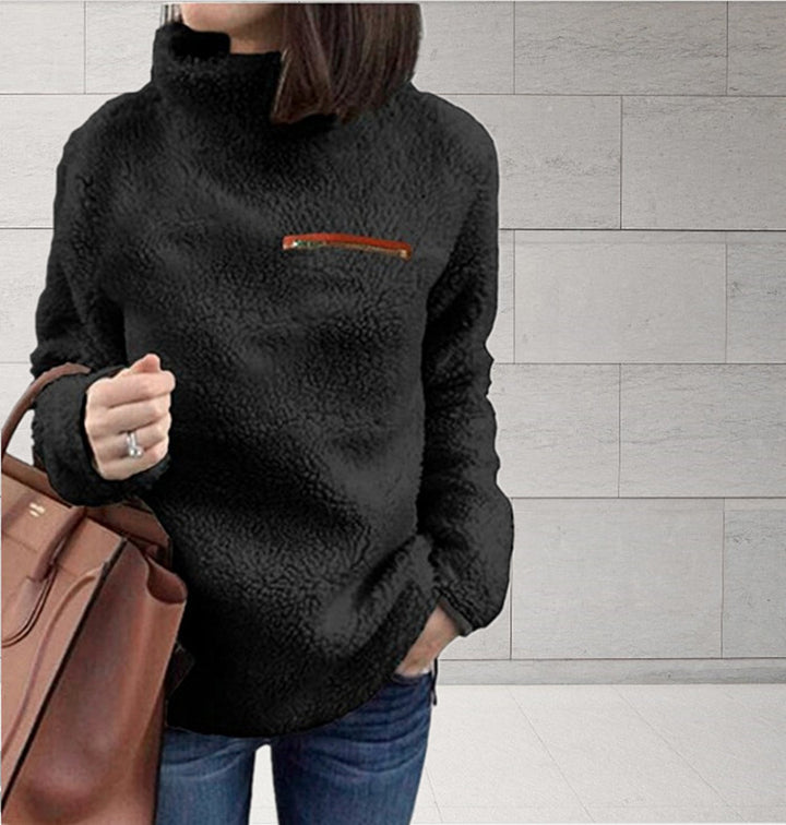 Women's Bottoming Sweater Shirt – Slim Fit Layering Essential-HighTouch