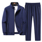 Men’s Casual Sports Tracksuit Set – Long Sleeve Coat & Trousers-HighTouch