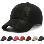 Street Hole Vintage Baseball Cap – Men's Washed Cowboy-HighTouch
