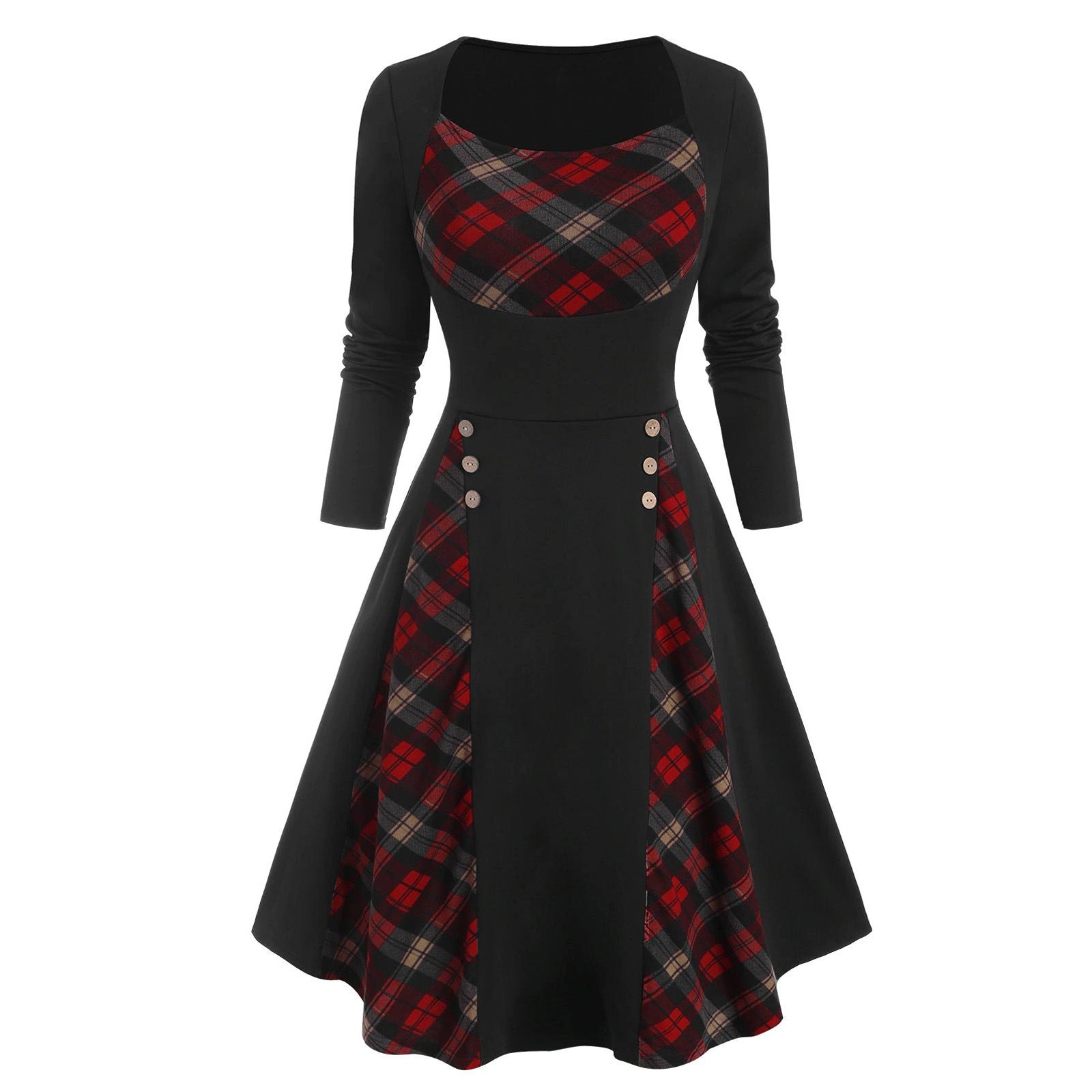 Women's Casual Polyester Maxi Dress – Soft Long Dress-HighTouch