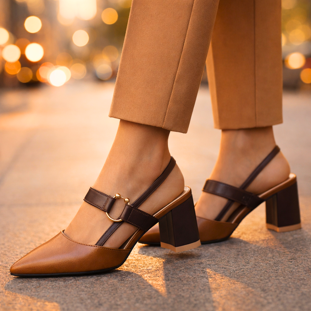Women's Slingback Heels – Elegant Pointed Toe