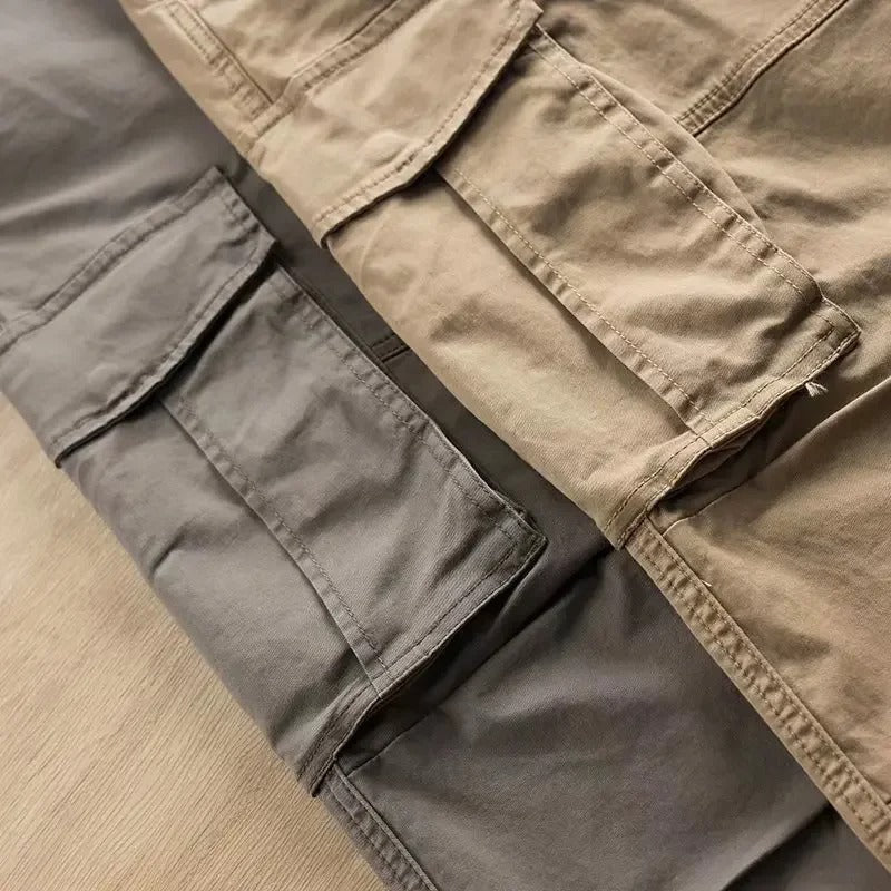 Men's Cargo Pants – Cotton Twill Tapered Fit