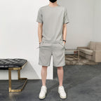 Men's Short Sleeve T-Shirt Ice Silk Sports Suit-HighTouch