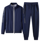 Men’s Sports Tracksuit Set – Cotton Long Sleeve Activewear-HighTouch