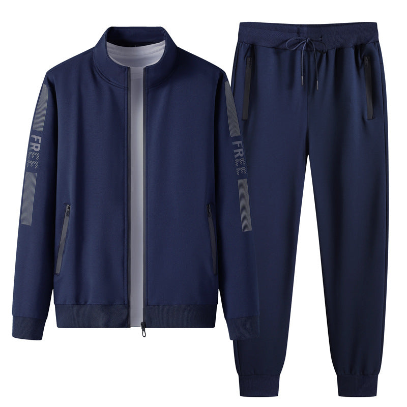 Men’s Sports Tracksuit Set – Cotton Long Sleeve Activewear-HighTouch