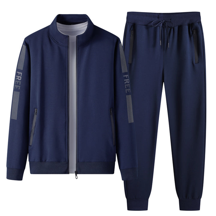 Men’s Sports Tracksuit Set – Cotton Long Sleeve Activewear-HighTouch