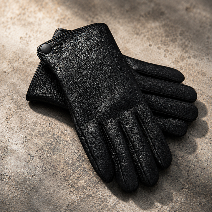 Ashford Leather Gloves - Men's Italian Leather Winter Gloves