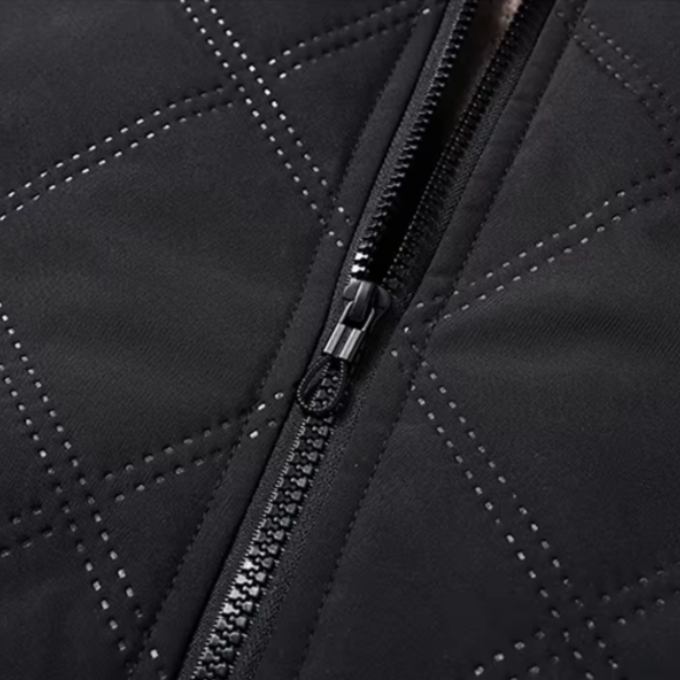 Men's Fleece Lined Quilted Winter Jacket