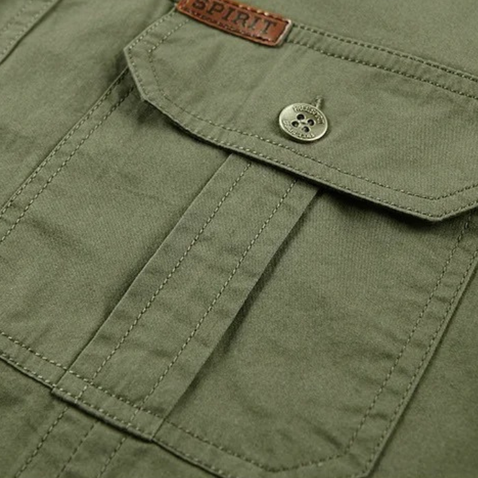 Men's Cotton Short Sleeve Utility Shirt