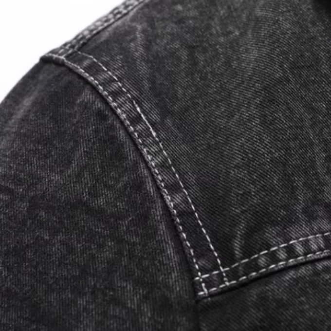 Men's Fleece Lined Denim Trucker Jacket