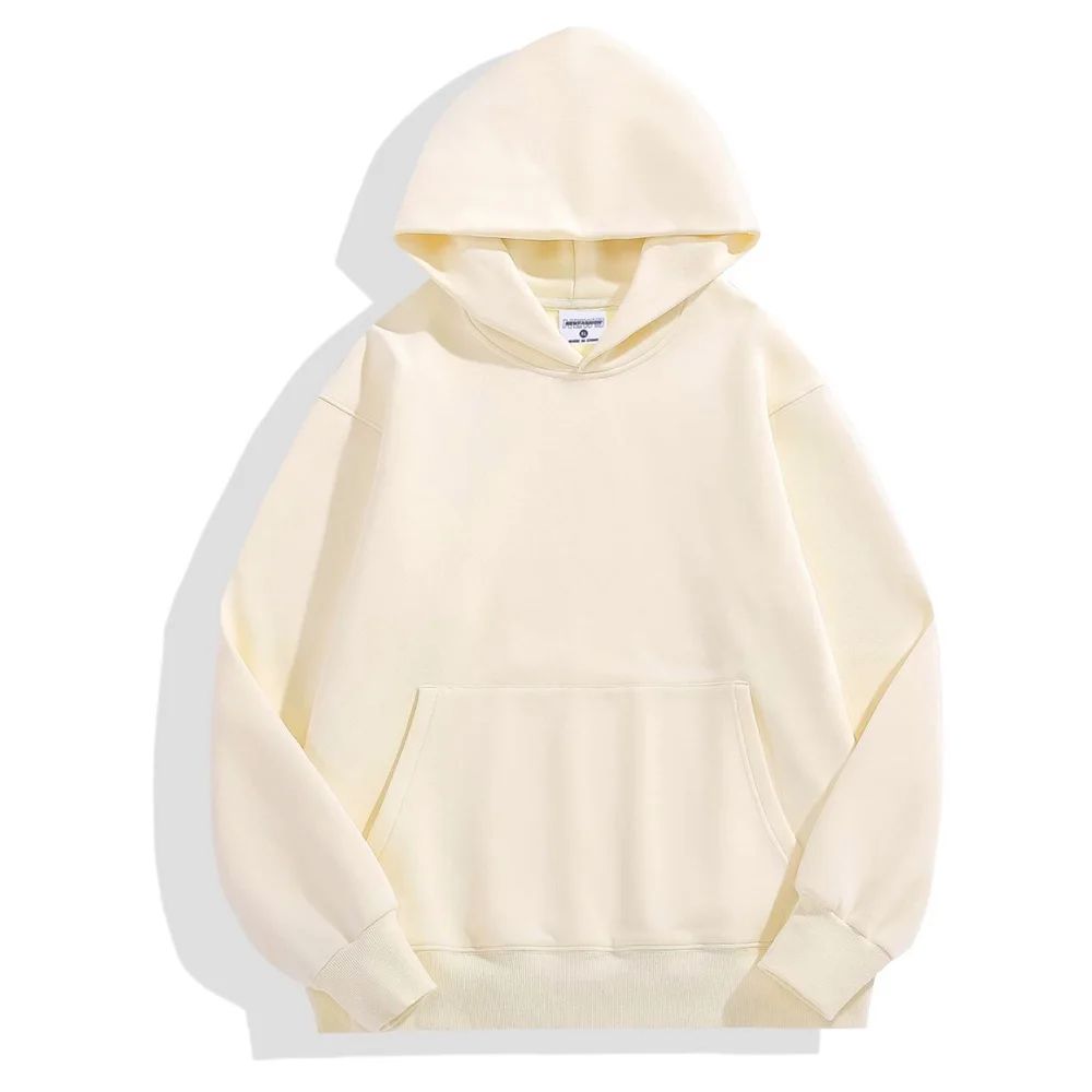 Heavyweight Cotton & Velvet Hoodie-HighTouch