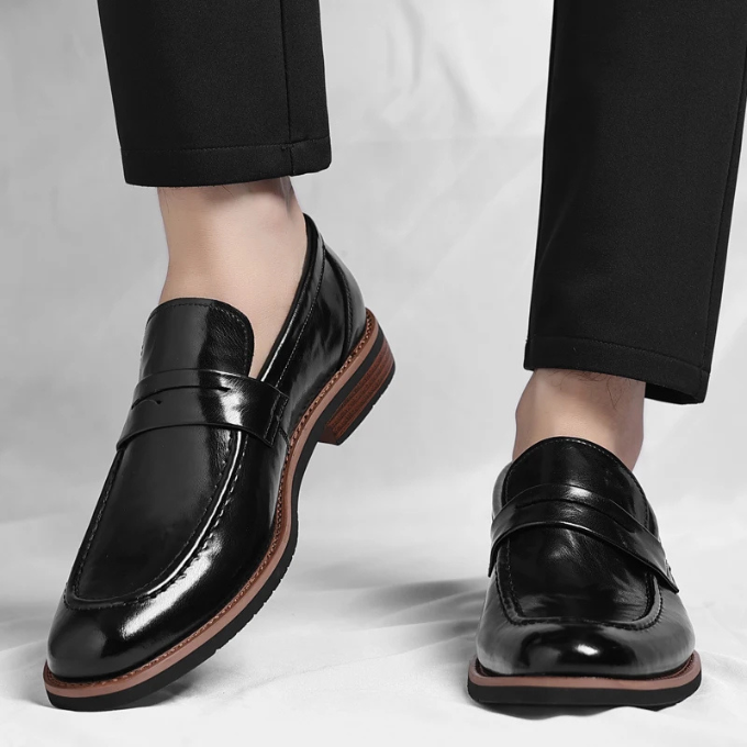Men’s Leather Penny Loafers – Polished Comfort