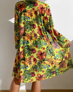 Juanita| Tropical Print Bikini Set with Cover-Up