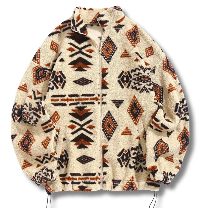 Aztec Trails Zip Sweater – Warm Casual Style