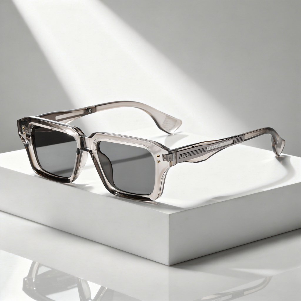 Men's Square Sunglasses with UV400 Protection