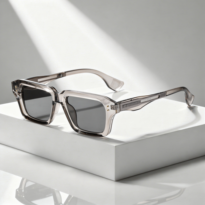 Men's Square Sunglasses with UV400 Protection