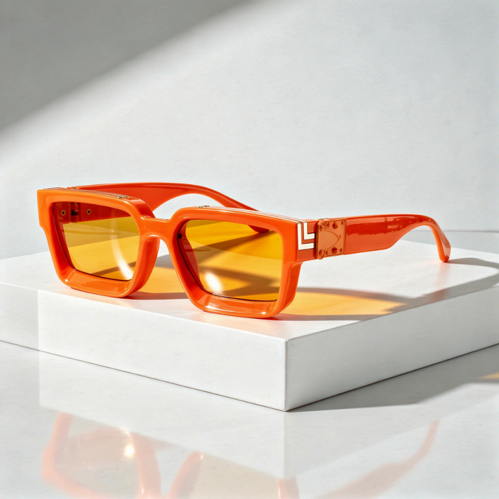 Men's Square Sunglasses with UV400 Protection